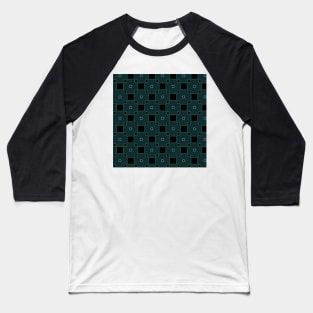 Big and small squares on green Baseball T-Shirt